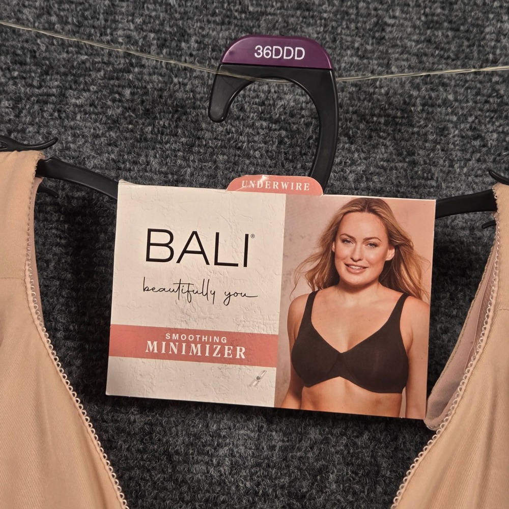 Bali Smoothing Minimizer Underwire Bra Size 36DDD Nude Full Coverage‎ Lined - Picture 5 of 9